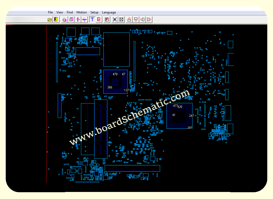 Toshiba Satellite A200/A205(Milwaukee10G) Board view